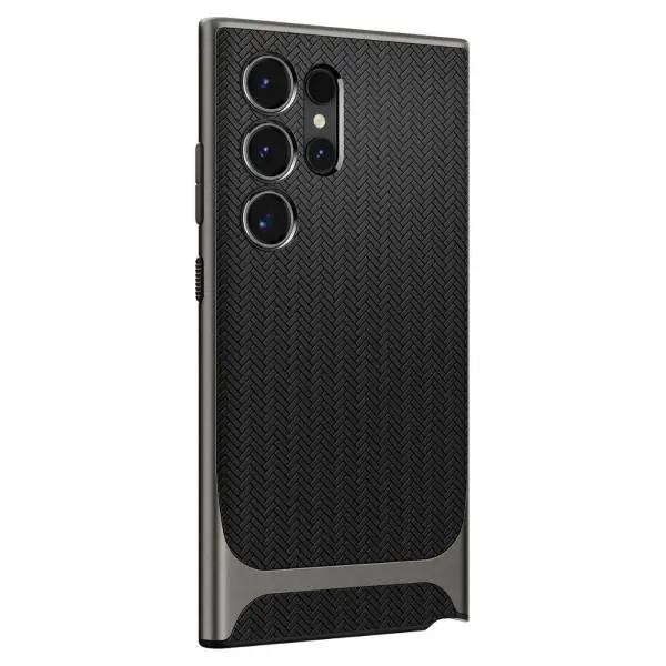 Etui Spigen Neo Hybrid ACS07305 do Galaxy S24 Ultra Czarno-srebrny