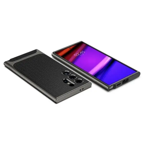 Etui Spigen Neo Hybrid ACS07305 do Galaxy S24 Ultra Czarno-srebrny