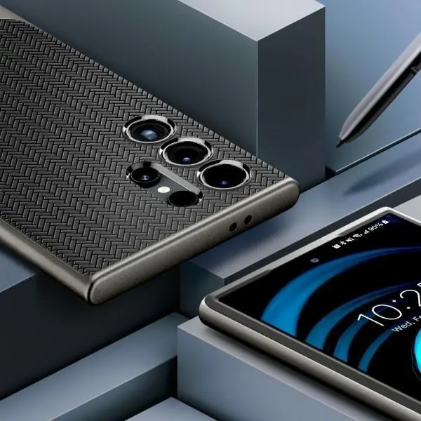 Etui Spigen Neo Hybrid ACS07305 do Galaxy S24 Ultra Czarno-srebrny