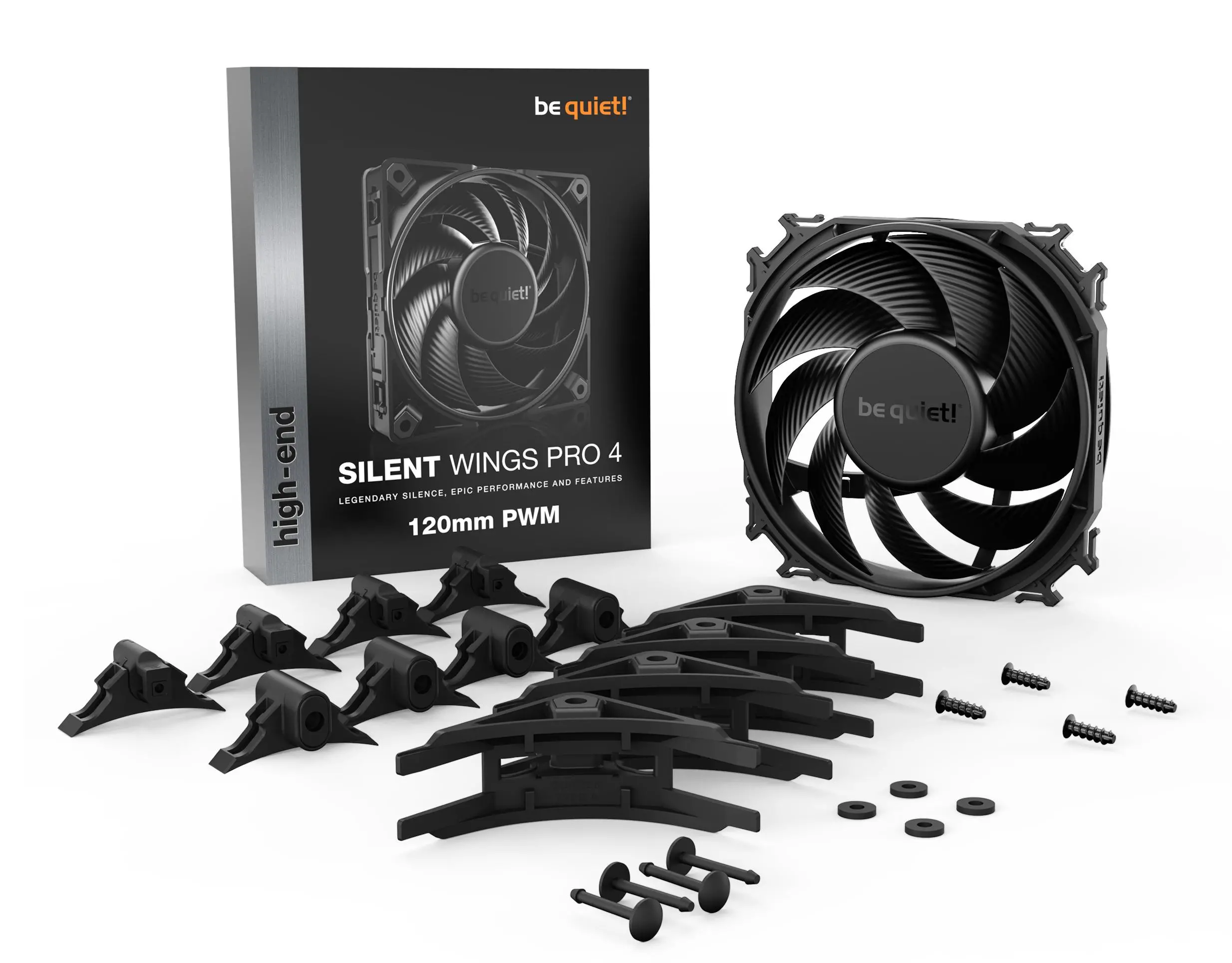 Wentylator be quiet! Silent Wings Pro 4 PWM 120mm Czarny