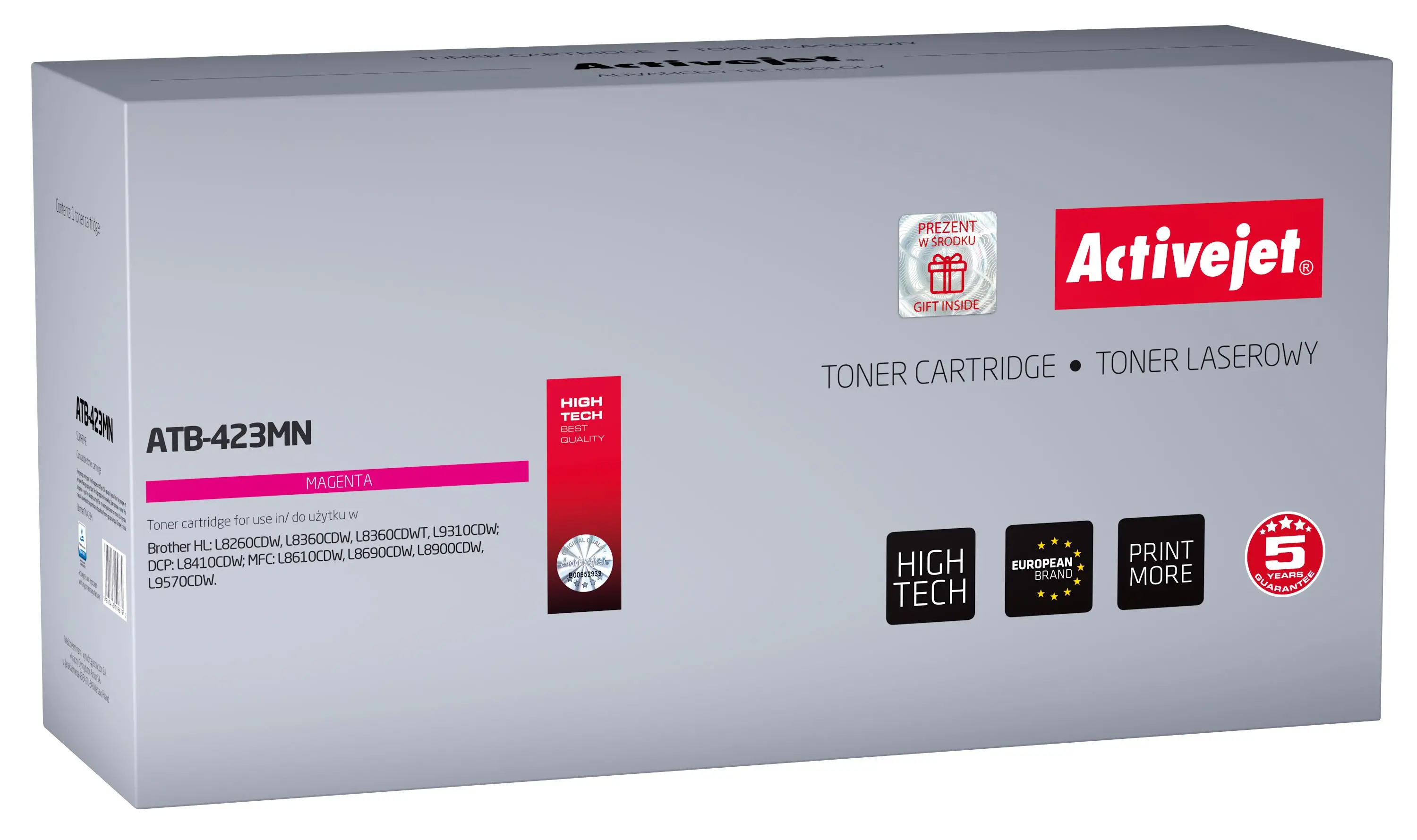Toner ActiveJet ATB-423MN (zamiennik TN-423M) Purpurowy