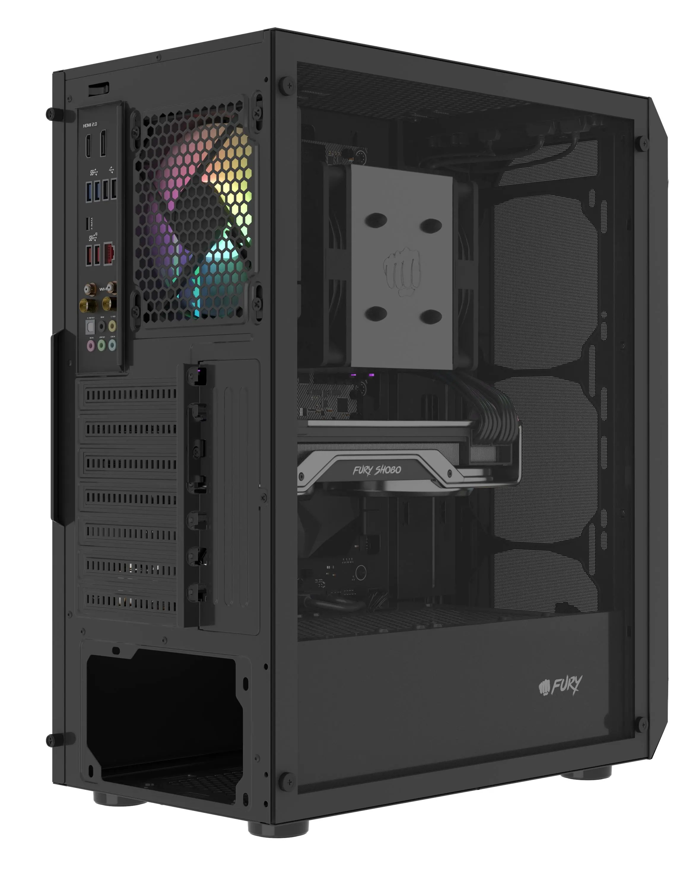 Obudowa Fury Shobo SH4 RGB Czarny