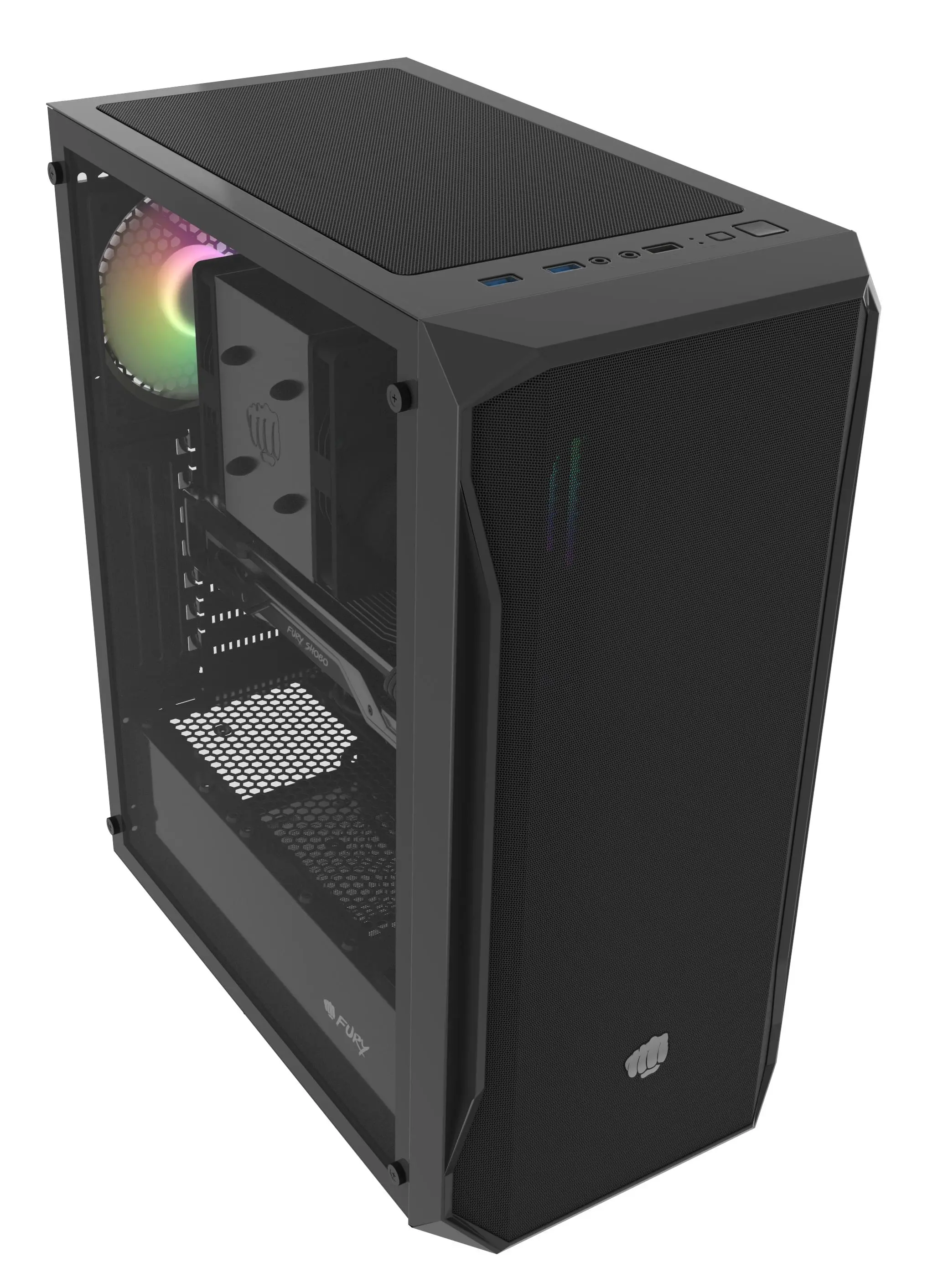 Obudowa Fury Shobo SH4 RGB Czarny