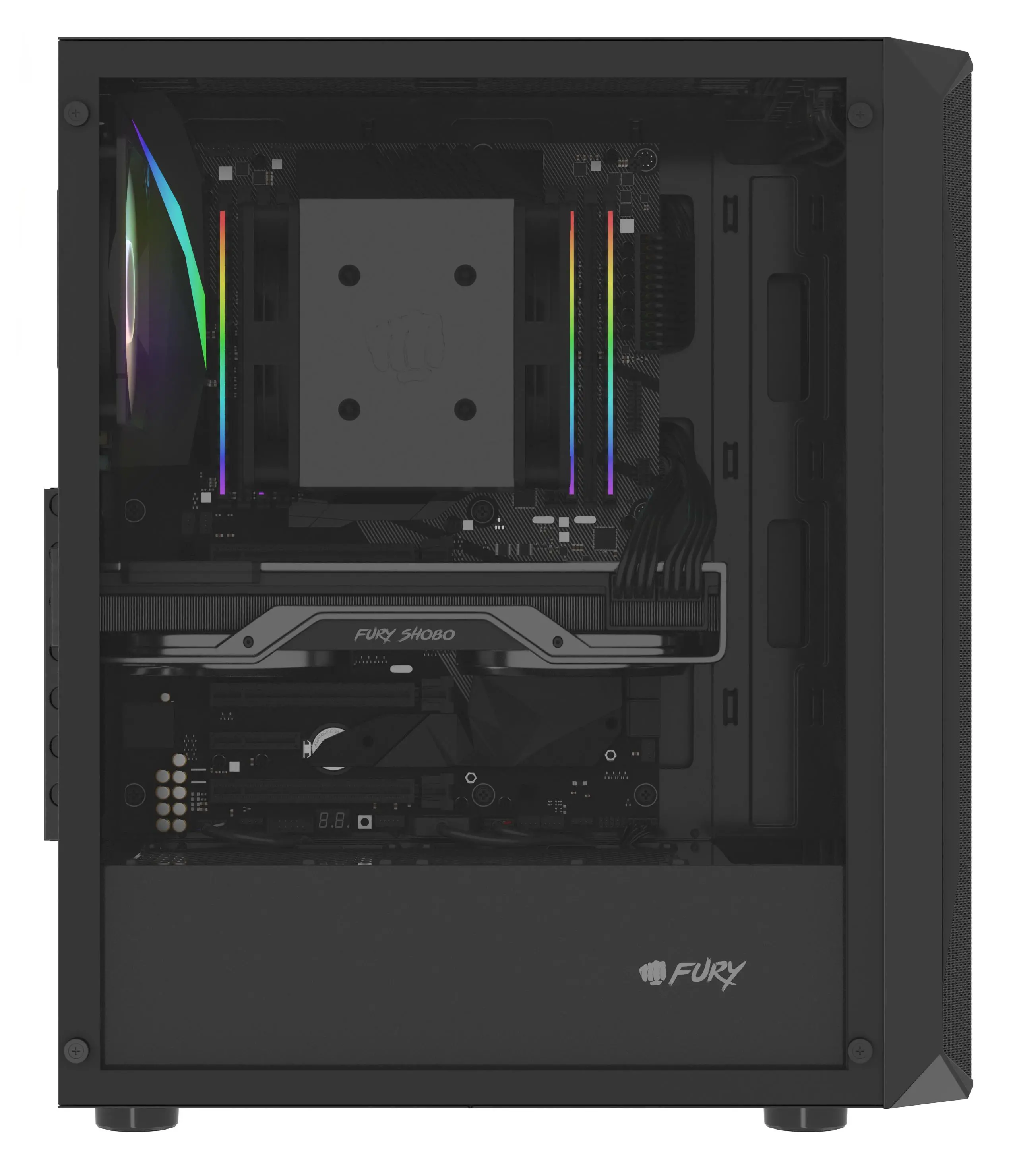 Obudowa Fury Shobo SH4 RGB Czarny