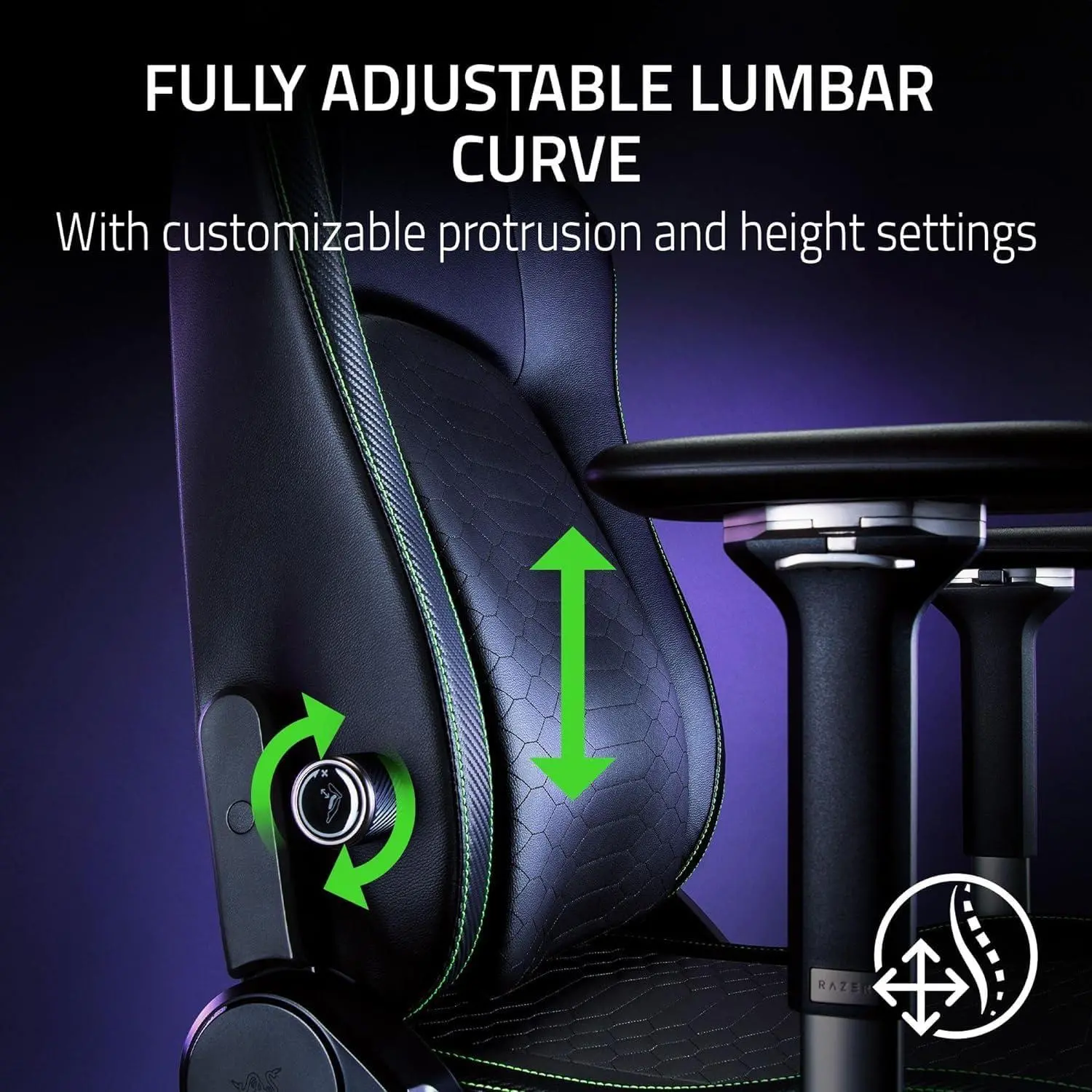 Fotel Razer Iskur V2 Fabric Gamingowy do 136kg Tkanina Ciemnoszary