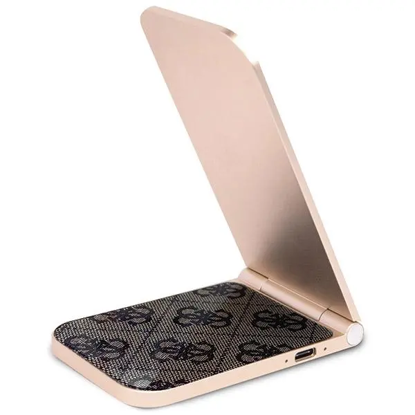 Ładowarka indukcyjna Guess 2w1 15W 4G Pattern MagSafe Brązowy