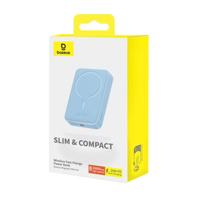 Powerbank Baseus P10059001313-00 Magnetic Mini Air 10000mAh 20W Niebieski