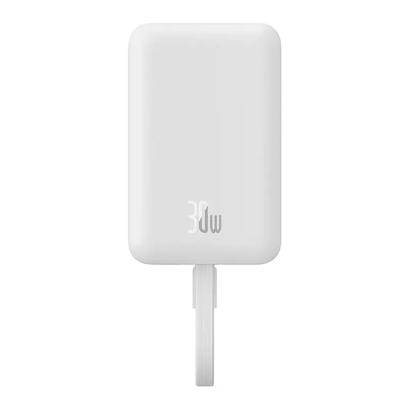 Powerbank Baseus P1002210B223-00 Magnetic Mini 10000mAh 30W MagSafe z kablem USB-C Biały