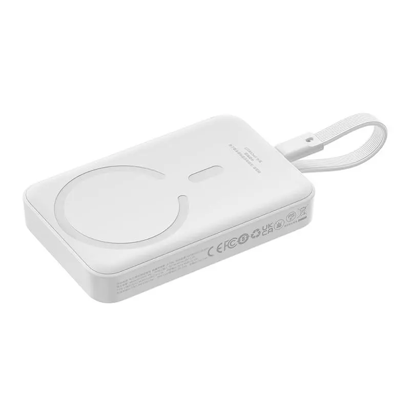 Powerbank Baseus P1002210B223-00 Magnetic Mini 10000mAh 30W MagSafe z kablem USB-C Biały