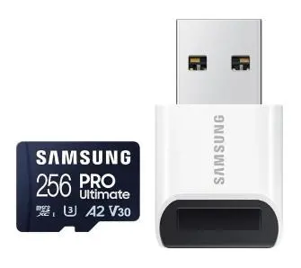 Karta pamięci Samsung PRO Ultimate 2023 microSD 256GB 200/130MB/s + czytnik
