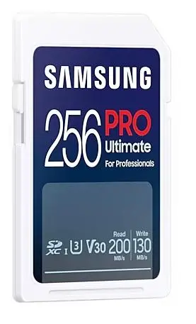 Karta pamięci Samsung PRO Ultimate 2023 SD 256GB 200/130MB/s U3 V30 + czytnik