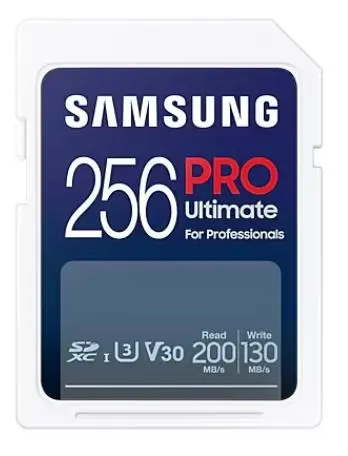 Karta pamięci Samsung PRO Ultimate 2023 SD 256GB 200/130MB/s U3 V30 + czytnik