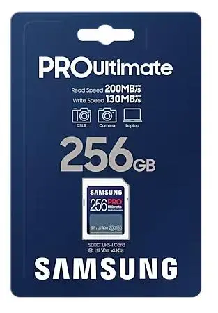Karta pamięci Samsung PRO Ultimate 2023 SD 256GB 200/130MB/s U3 V30 + czytnik