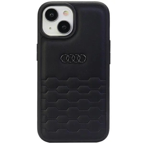 Etui AUDI GT Synthetic Leather AU-TPUPCIP15M-GT/D2-BK do iPhone 15 Plus Czarny