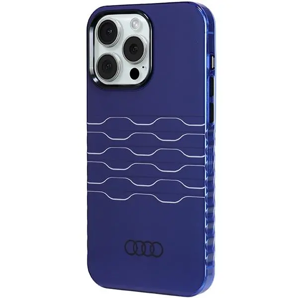 Etui AUDI IML MagSafe Case AU-IMLMIP15PM-A6/D3-BE do iPhone 15 Pro Max Niebieski
