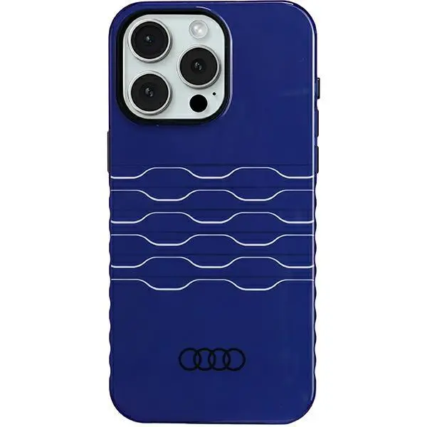 Etui AUDI IML MagSafe Case AU-IMLMIP15PM-A6/D3-BE do iPhone 15 Pro Max Niebieski
