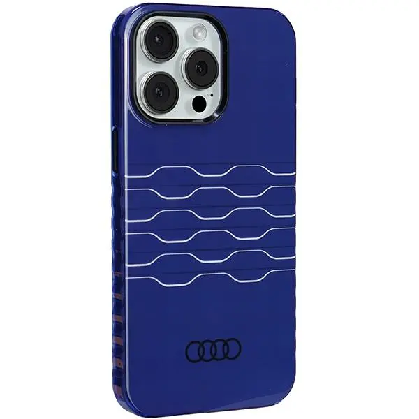 Etui AUDI IML MagSafe Case AU-IMLMIP15PM-A6/D3-BE do iPhone 15 Pro Max Niebieski