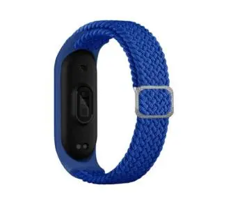 Pasek Beline do Mi Band 3/4 Textile Niebieski