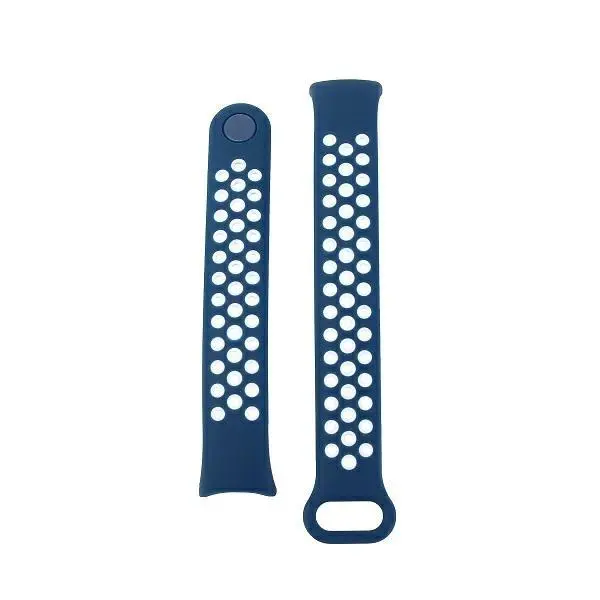 Pasek Beline do Mi Band 8 design Niebiesko-biały