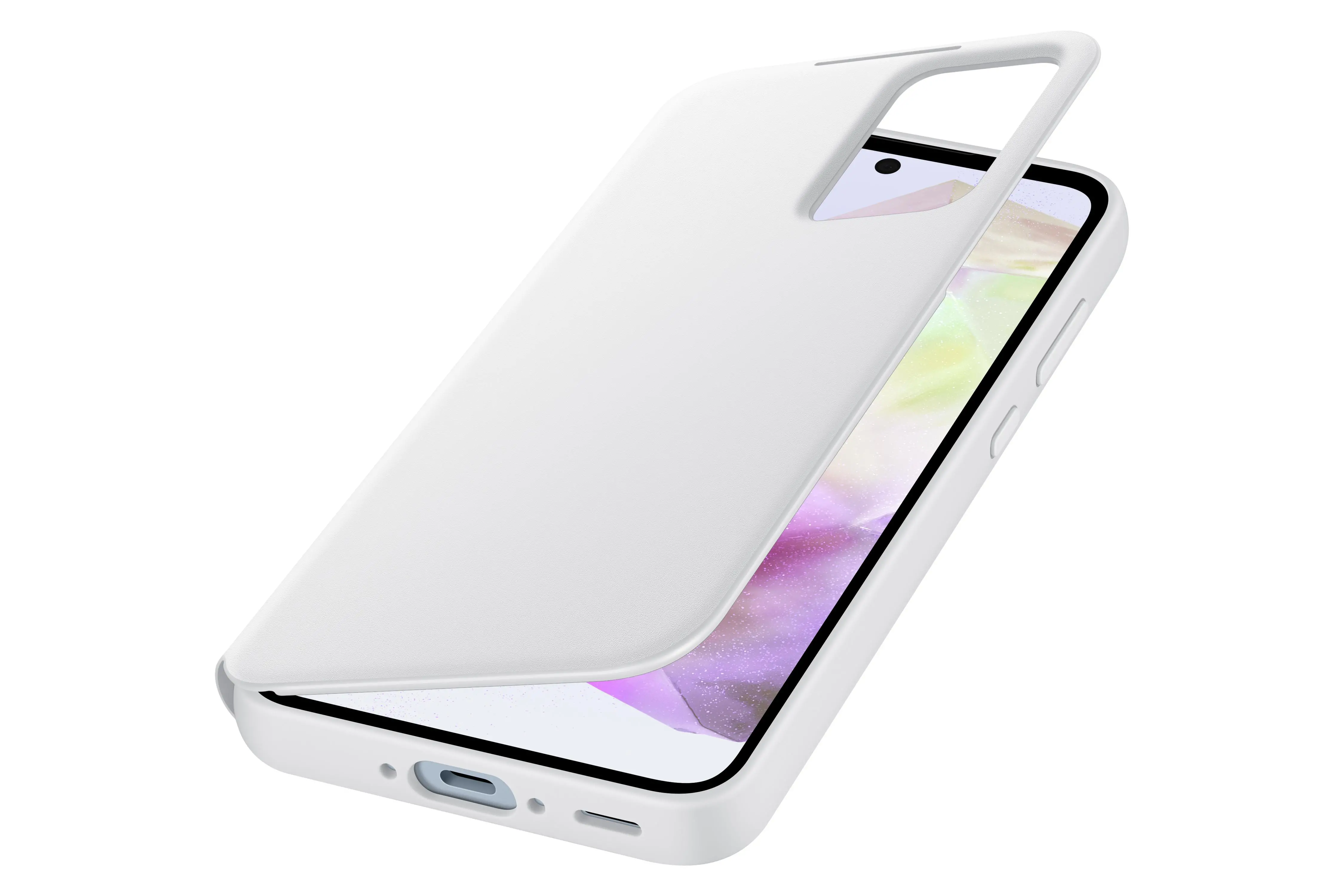 Etui Samsung Smart S View Wallet Cover do Galaxy A35 5G Biały