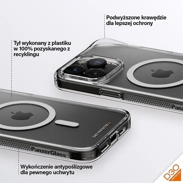 Etui PanzerGlass HardCase do iPhone 15 Pro Max Przezroczysty