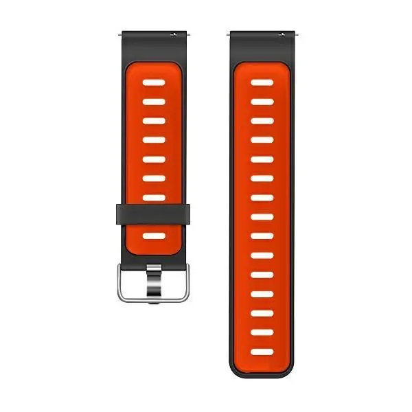 Pasek Beline do Watch 22mm Double Color Silicone uniwersalny Czarno-czerwony