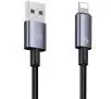 Kabel USAMS USB do Lightning 2,4A 1,2m Fast Charging Stalowy