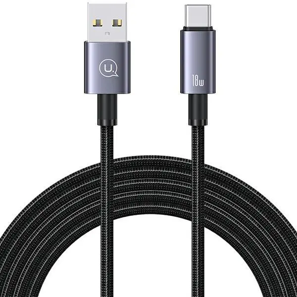 Kabel USAMS USB do USB-C 3A 2m Fast Charging Stalowy