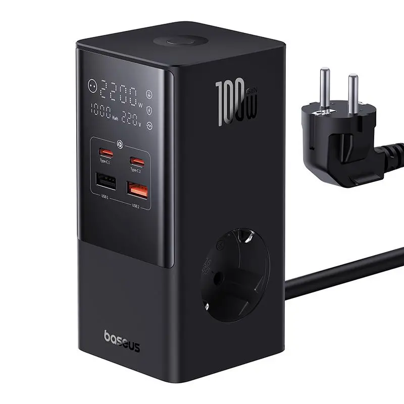Ładowarka sieciowa Baseus PowerCombo 100W Czarny