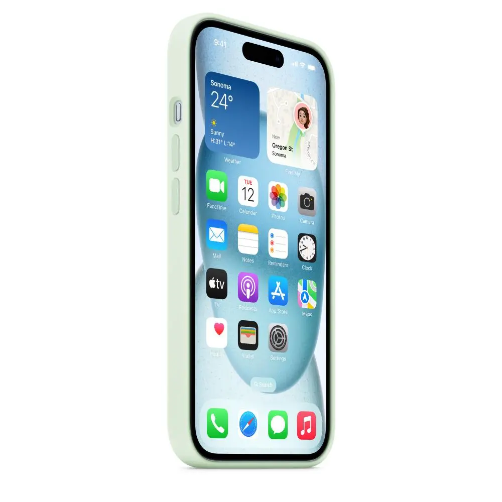 Etui Apple Silicone Case do iPhone 15 Plus Pastelowa mięta