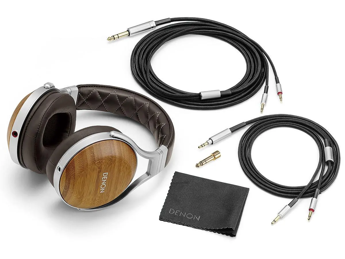 Słuchawki przewodowe Denon AH-D9200 Nauszne Brązowo-srebrny