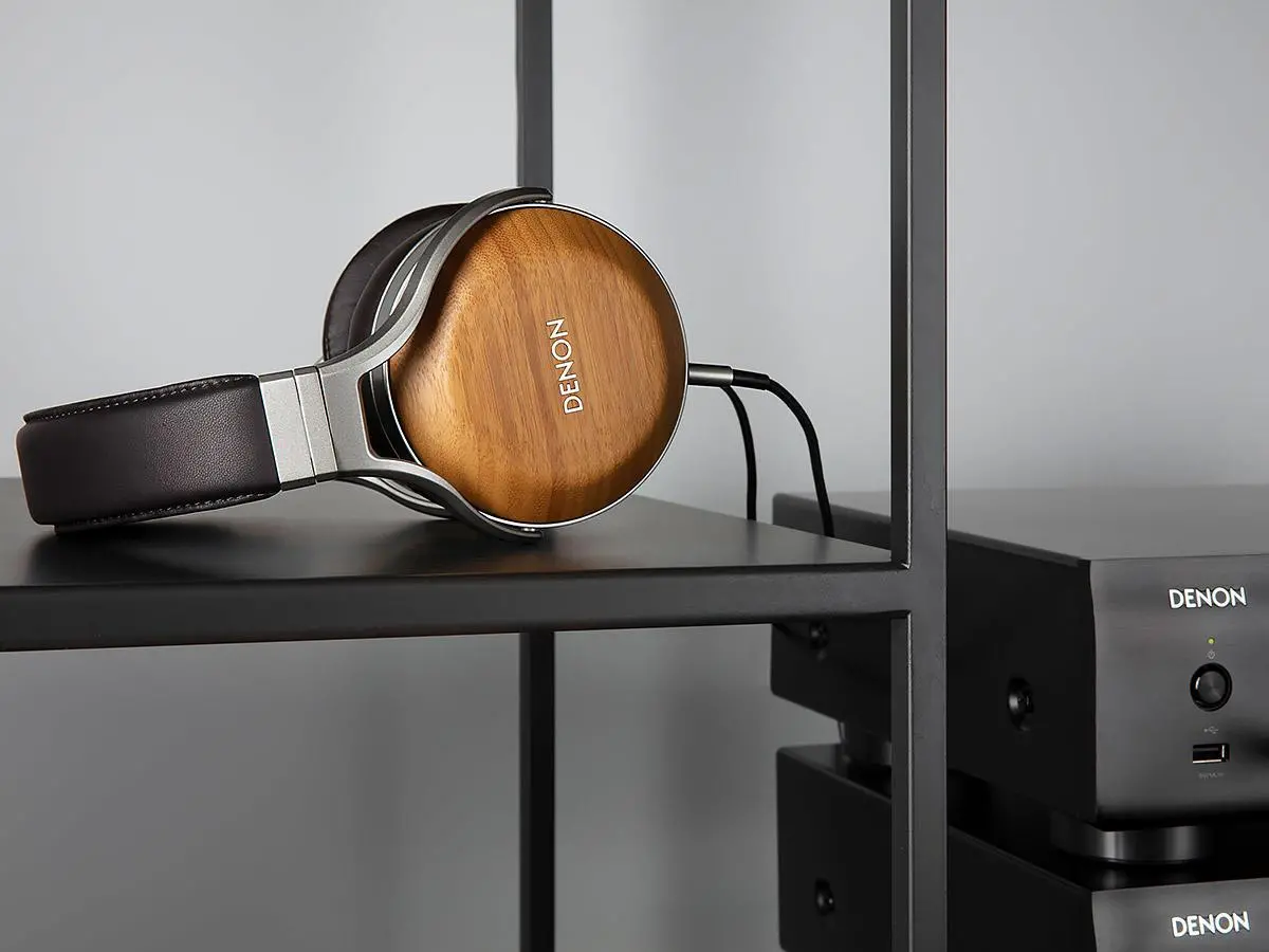Słuchawki przewodowe Denon AH-D9200 Nauszne Brązowo-srebrny