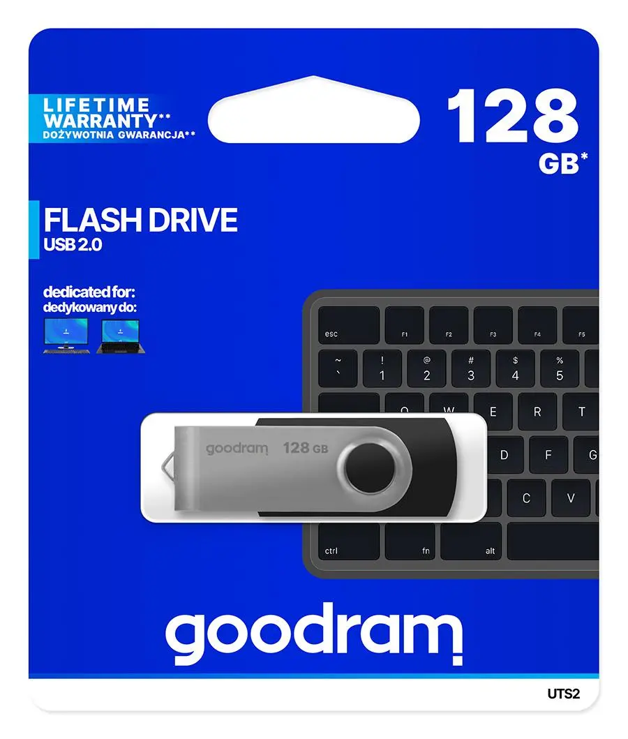 PenDrive GoodRam UTS2 128 GB USB 2.0  Czarny