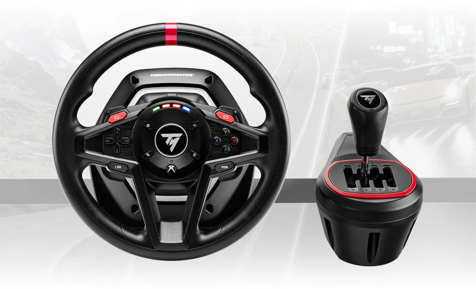 Kierownica Thrustmaster T128 Shifter Pack z pedałami do Xbox Series X/S, Xbox One, PC Force Feedback