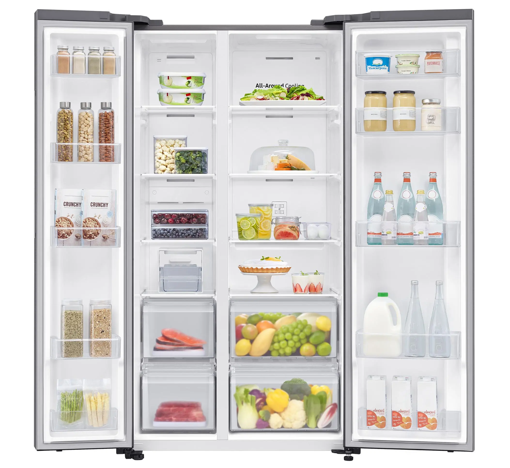 Lodówka Samsung SBS RS62DG5003S9 Pełny No Frost 178cm Zdalne sterowanie Srebrny