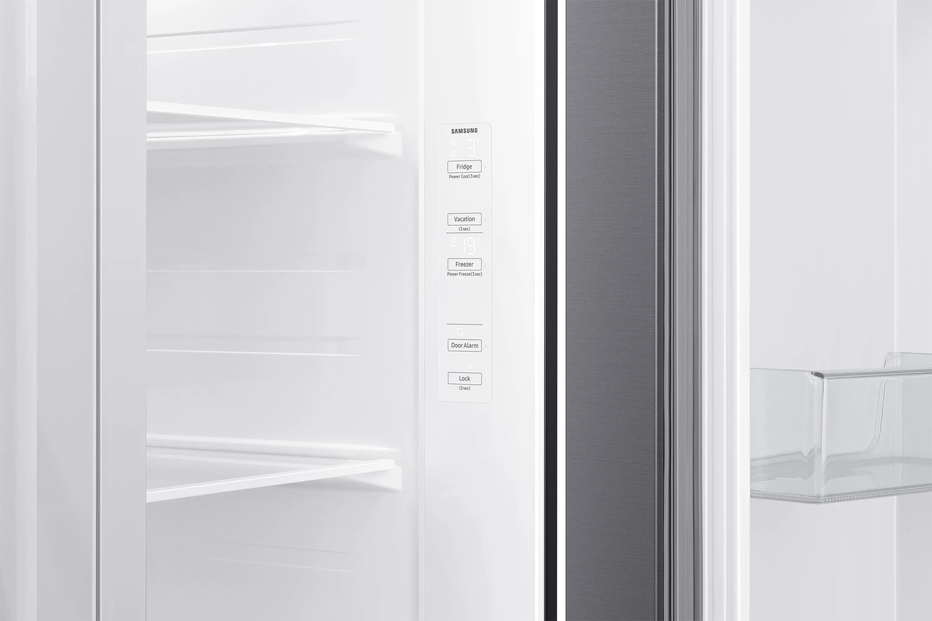 Lodówka Samsung SBS RS62DG5003S9 Pełny No Frost 178cm Zdalne sterowanie Srebrny