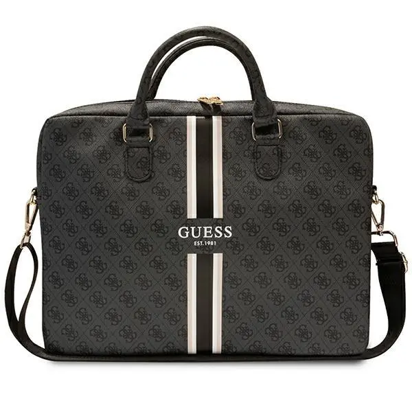 Torba na laptopa Guess 4G Printed Stripes GUCB15P4RPSK 16" Czarny