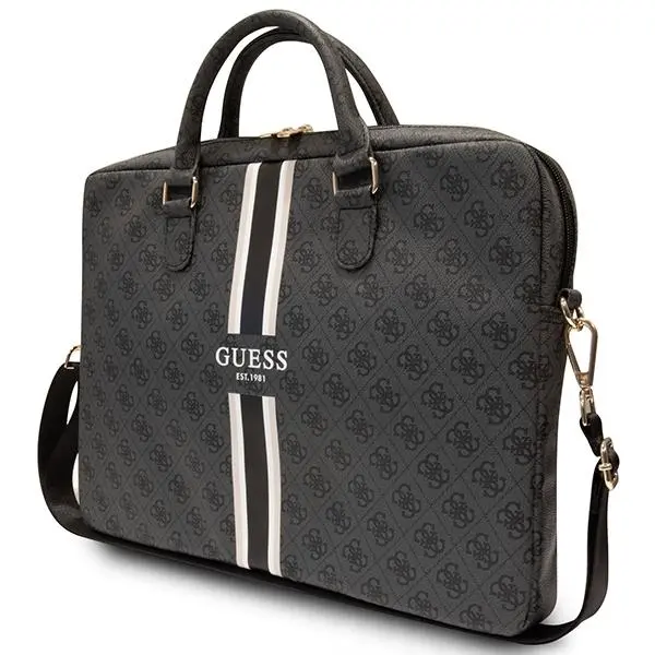 Torba na laptopa Guess 4G Printed Stripes GUCB15P4RPSK 16" Czarny