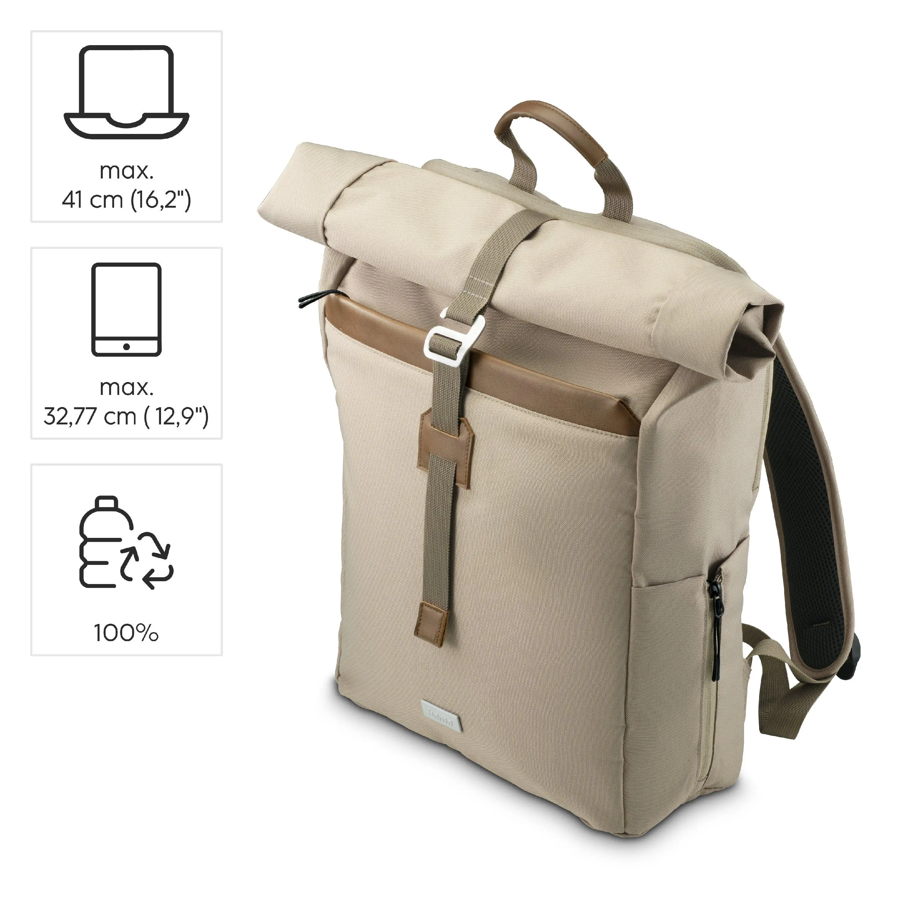 Plecak na laptopa Hama Silvan 16,2" Beżowy