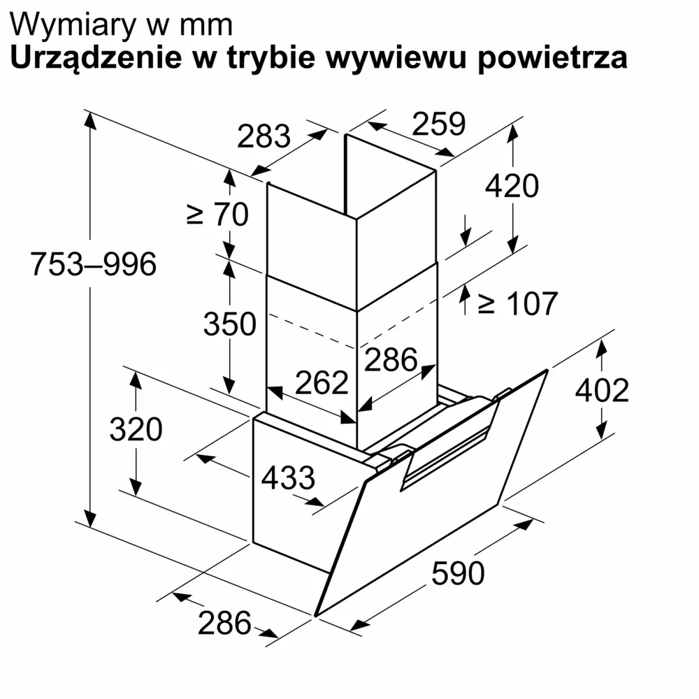 Okap Bosch Serie 4 DWK67FN60 Zdalne sterowanie Czarny