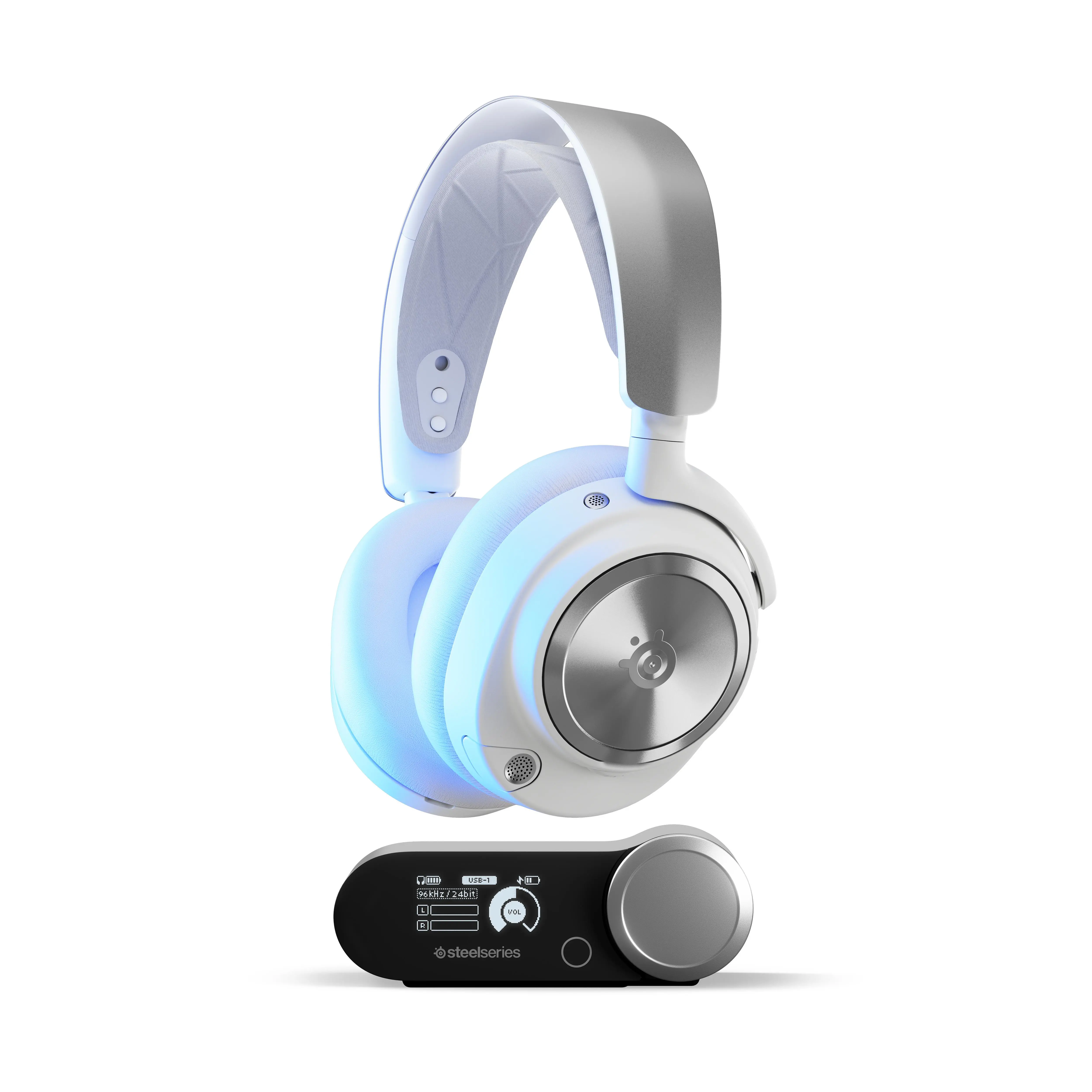 Słuchawki bezprzewodowe z mikrofonem SteelSeries Arctis Nova Pro P Wireless Nauszne Biały