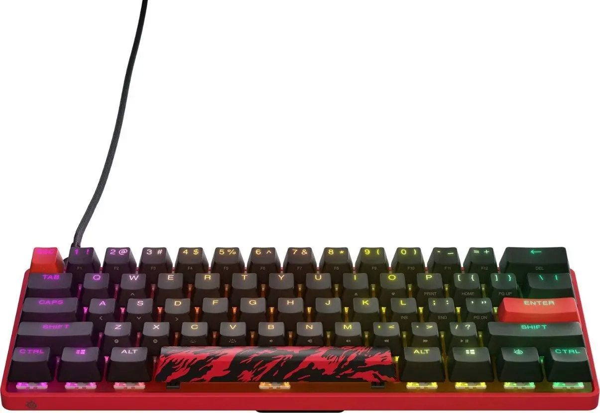 Klawiatura mechaniczna SteelSeries Apex 9 Mini FaZe Clan Limited Edition OptiPoint Czarno-czerwony