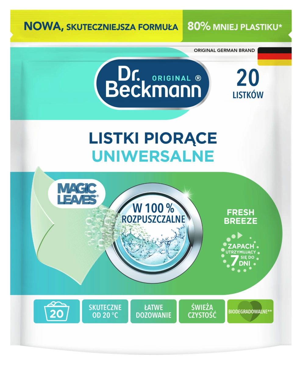 Listki piorące Dr. Beckmann Uniwersalne 20szt