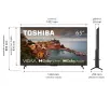 Telewizor Toshiba 65UV2463DG  65" LED 4K Dolby Vision Smart TV VIDAA HDMI 2.1 DVB-T2