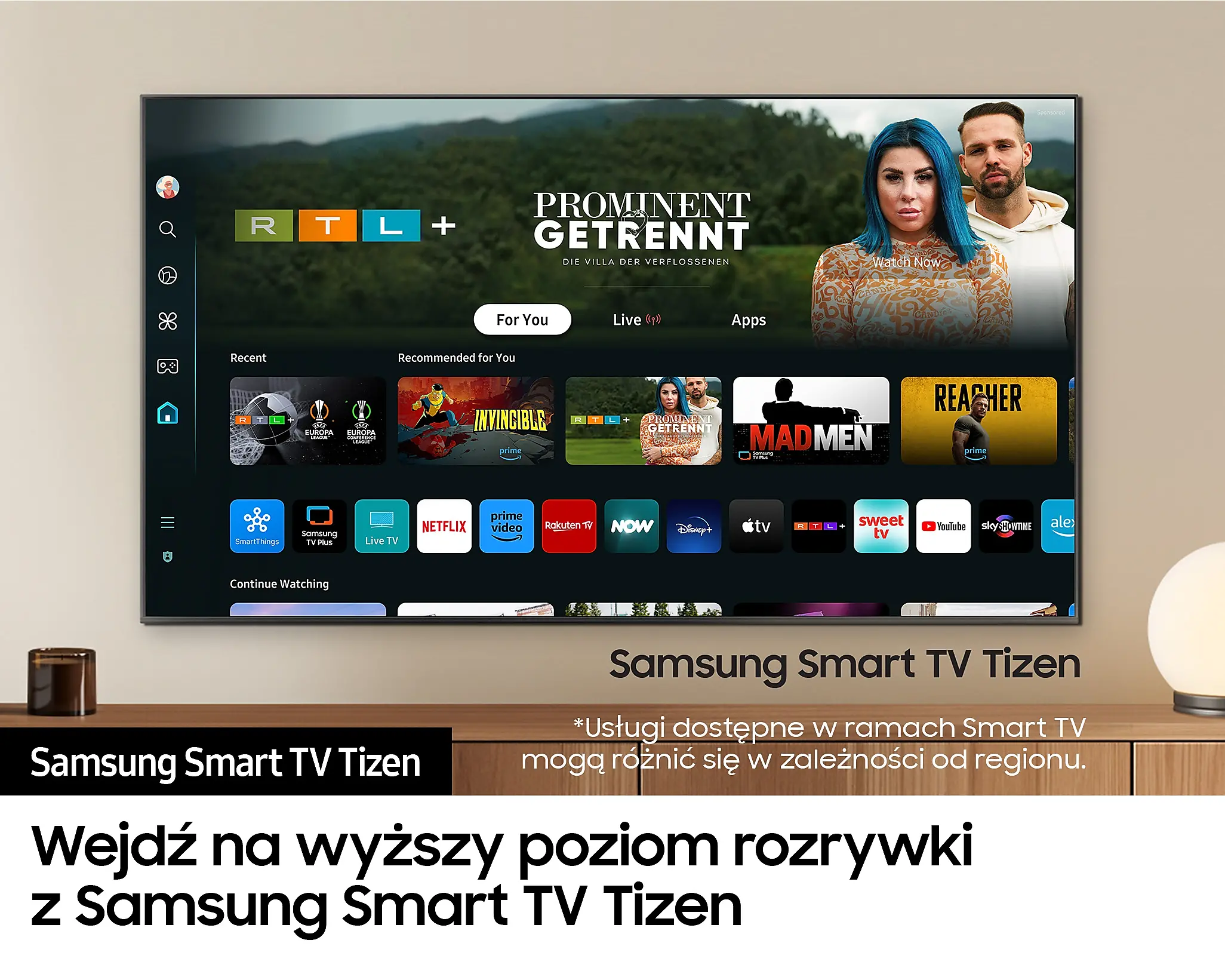 Telewizor Samsung QE65S90DAT 65" QD-OLED 4K 144Hz Tizen Dolby Atmos HDMI 2.1 DVB-T2
