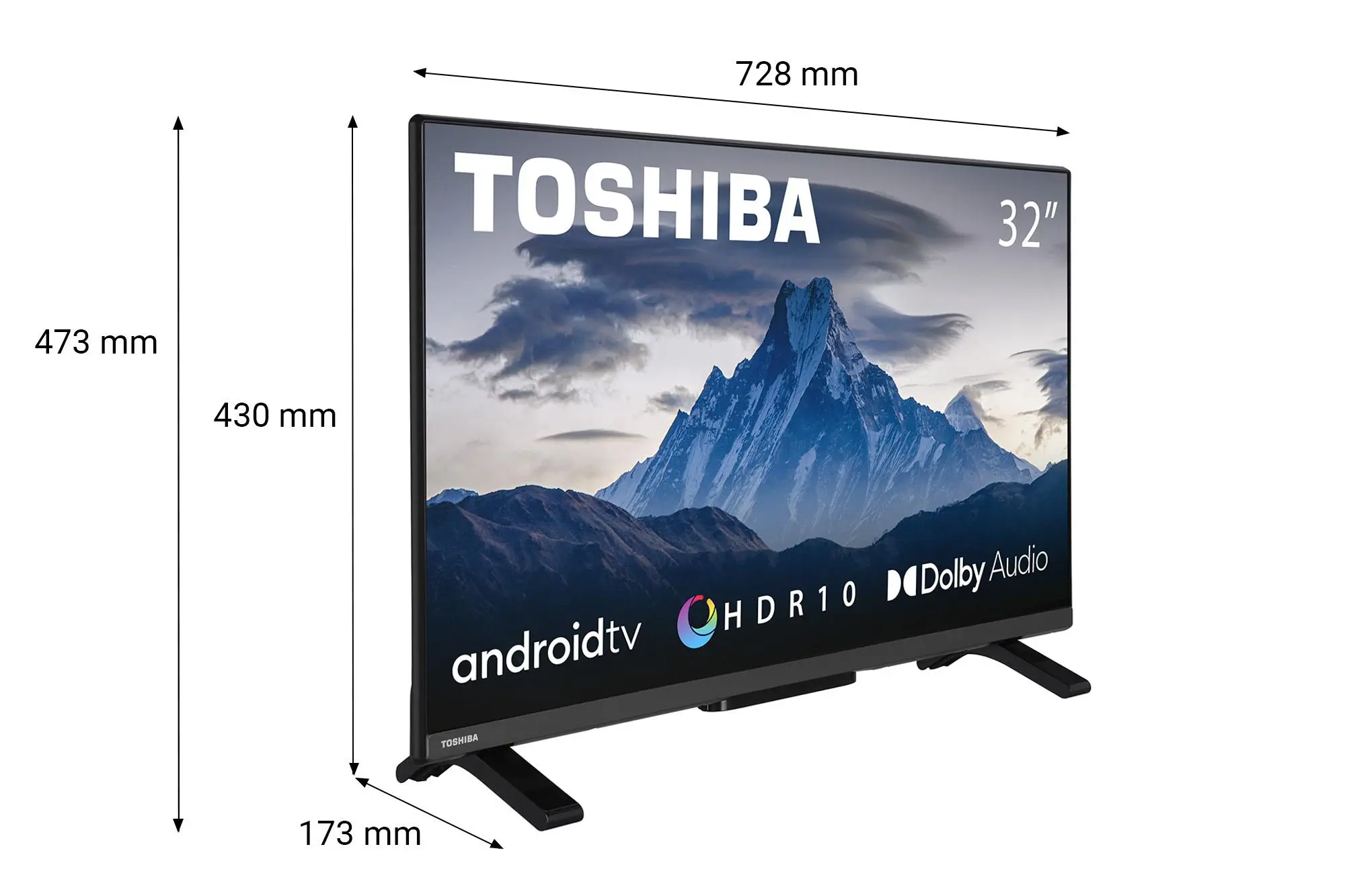 Telewizor Toshiba 32LA2E63DG 32" LED Full HD Android TV DVB-T2
