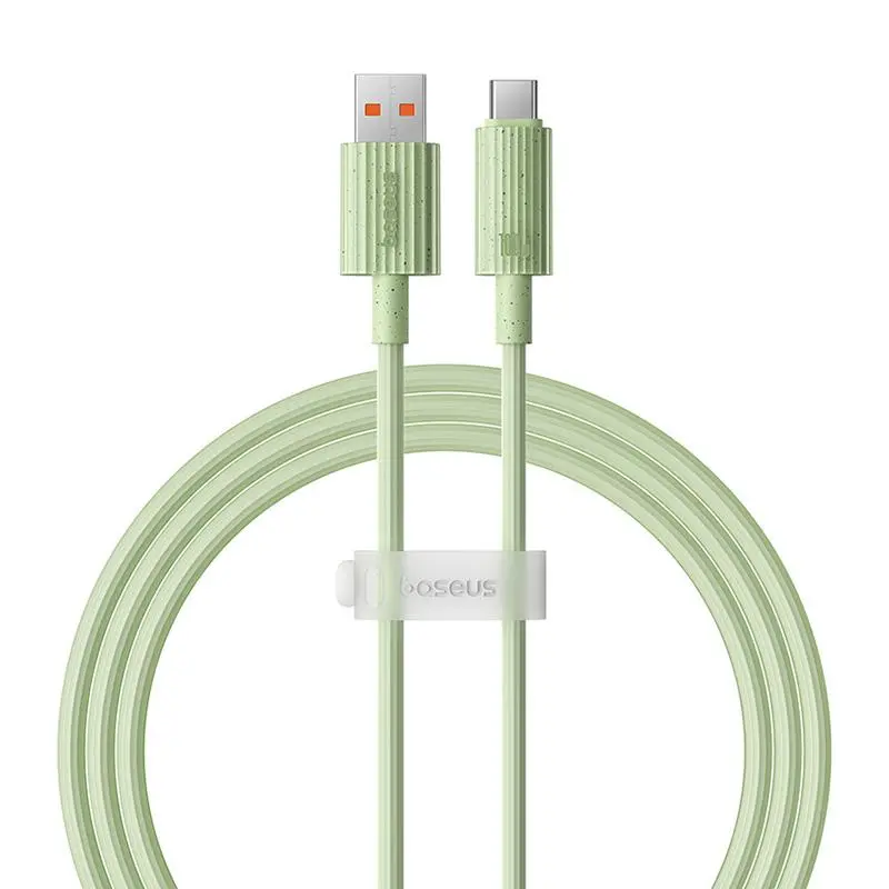 Kabel Baseus USB do USB-C Habitat Series 100W 1m Zielony