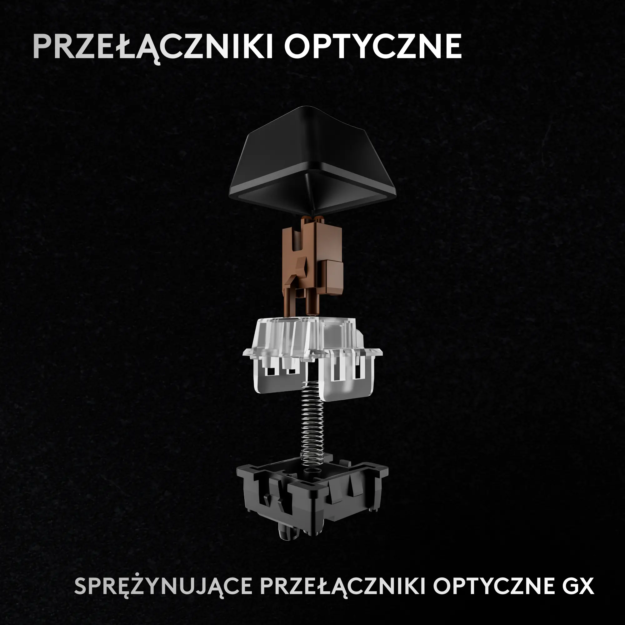 Klawiatura opto-mechaniczna Logitech Pro X 60 Lightspeed GX Tactile Czarny