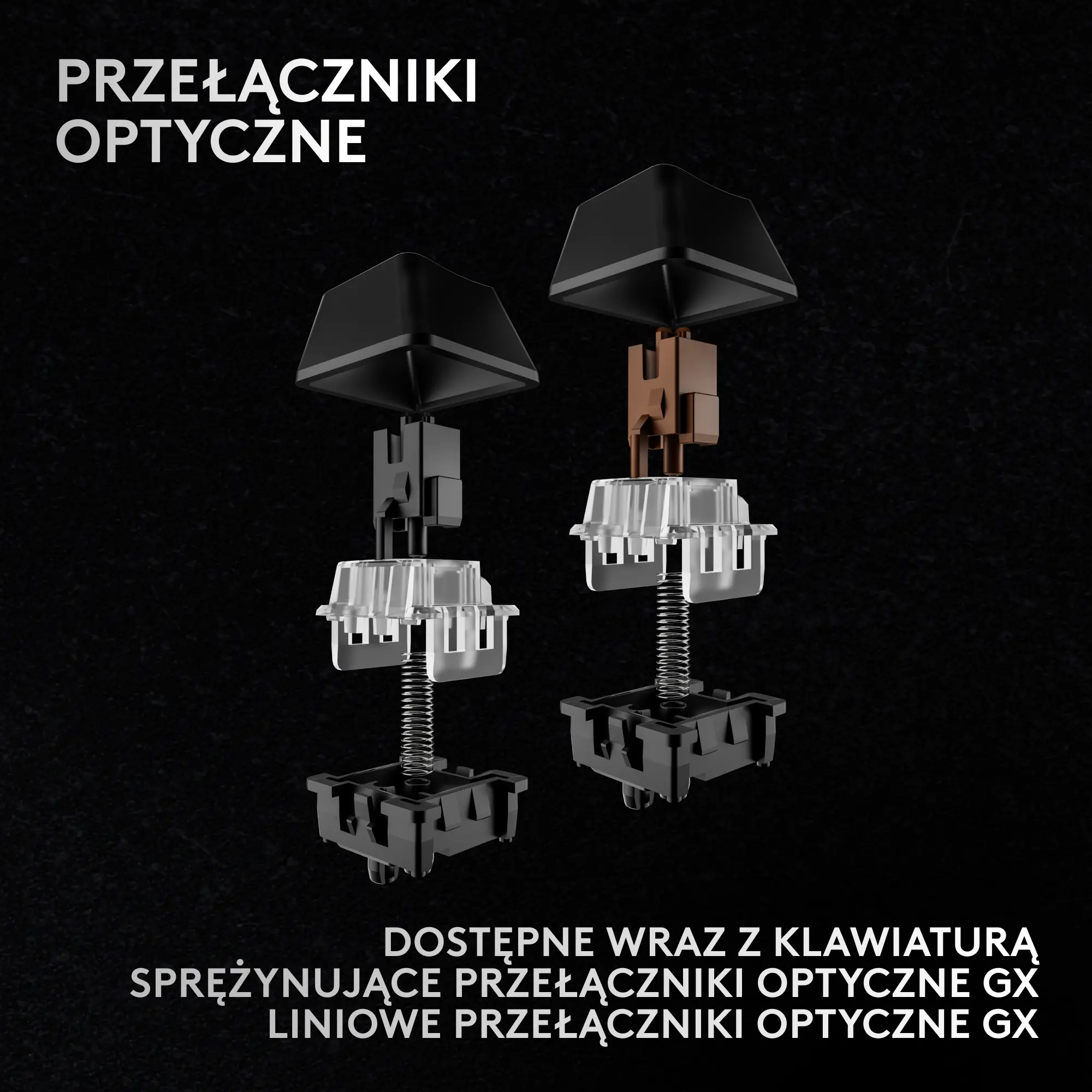 Klawiatura opto-mechaniczna Logitech Pro X 60 Lightspeed GX Tactile Czarny