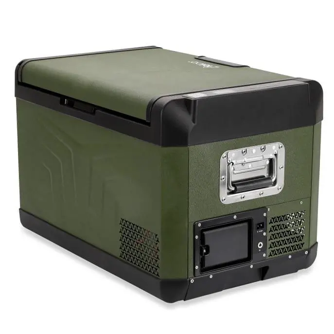 Lodówka Yolco GCX37 37l Gniazdo akumulatora Funkcja antyskroplinowa Aplikacja Bluetooth Zielony